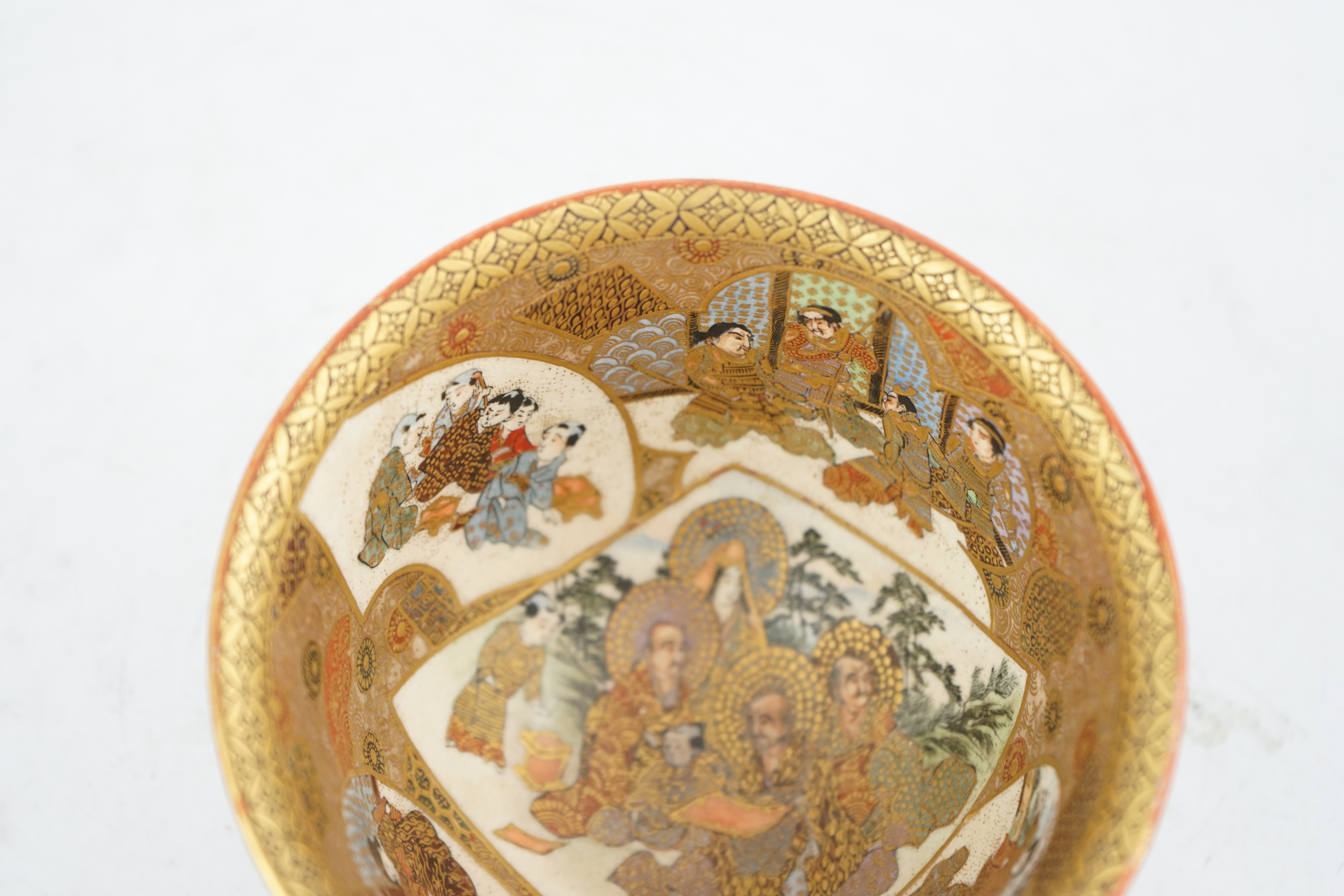 A Japanese Satsuma ‘rakan’ bowl, Meiji period